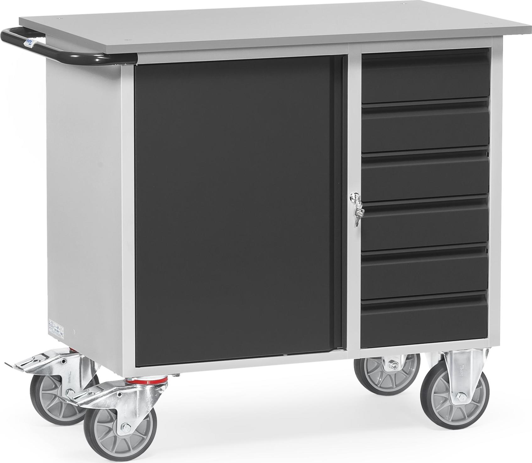 Fetra Transportgeräte Fetra Werkstattwagen Ladefläche 985 x 590 mm, 2450/7016 2450-7016