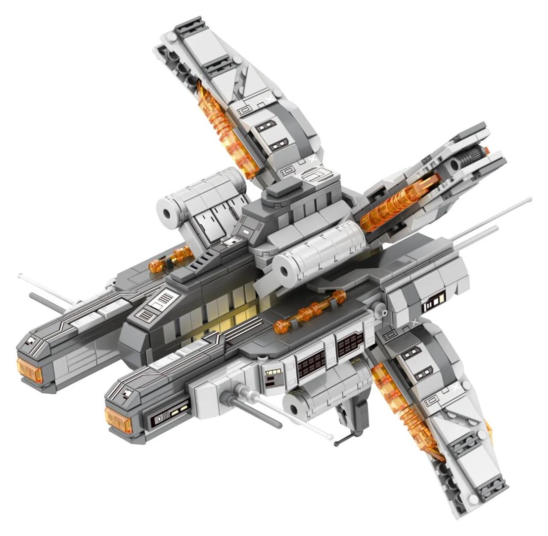 Reobrix 782 Raumfregatte mit LED 906 Teile 26,5 cm H-926