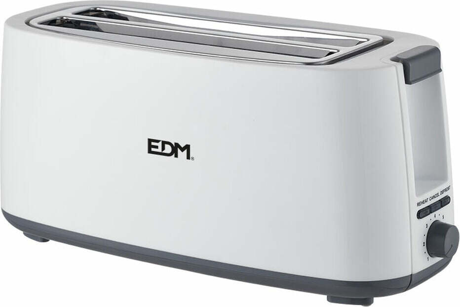 EDM Toaster Weiß Design Doppelschlitztoaster 1400W 07799