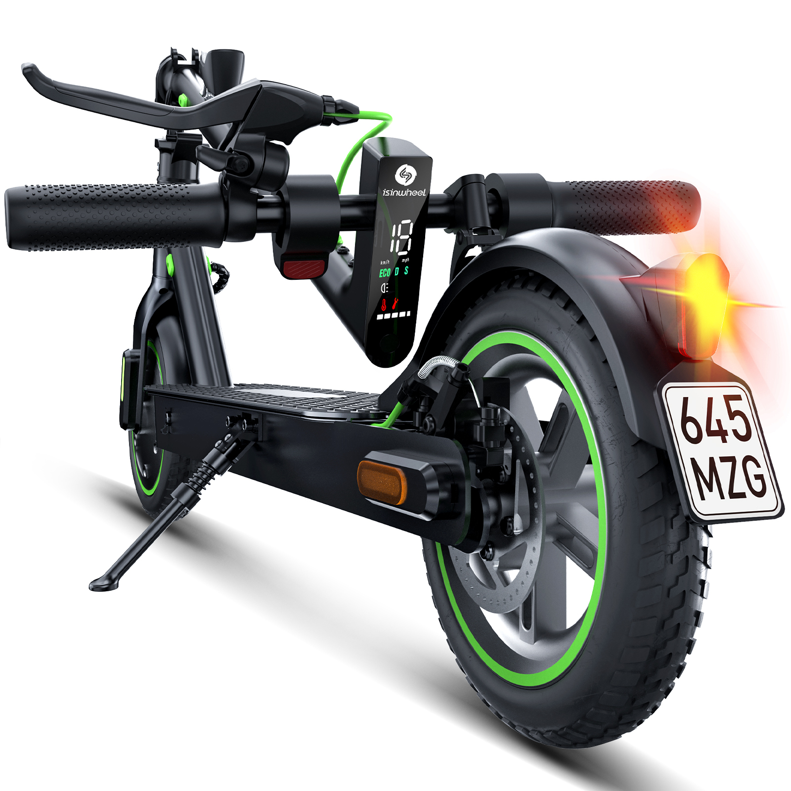 E kolobežka s cestnou homologizáciou, dojazd 30 km, 8,5-palcové voštinové pneumatiky elektrická kolobežka nosnosť 120 kg, rýchlosť 20 km/h, zadný pedál tlmiaci nárazy