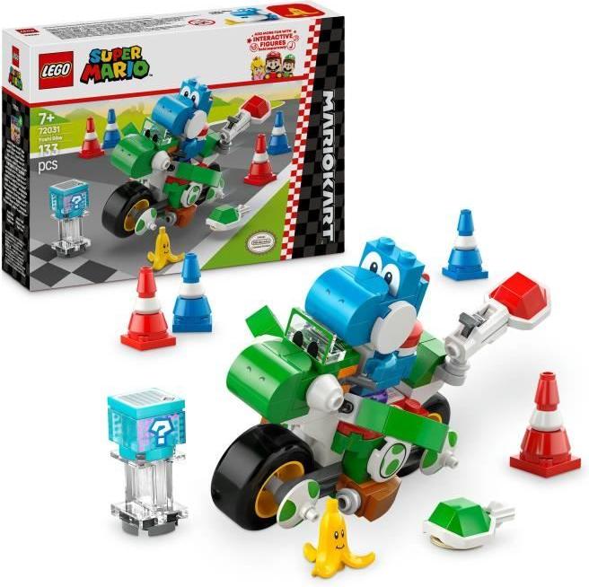 LEGO Super Mario Mario Kart Yoshi Bauset, 133 Teile, Sound- und visuelle Effekte, 7+ Jahre
