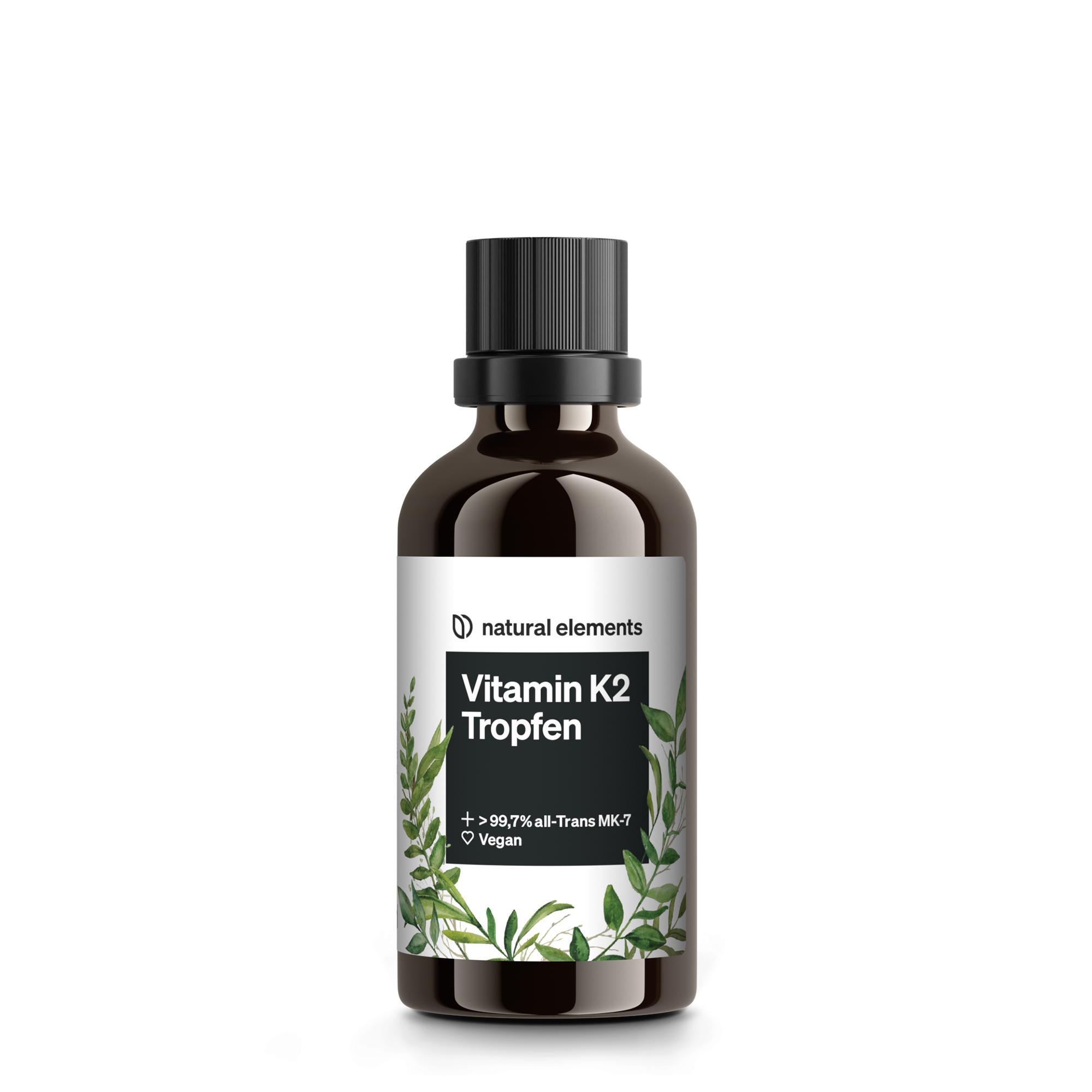 natural elements Vitamin K2 MK-7 200µg – 50 ml – all-Trans Gehalt >99,7%