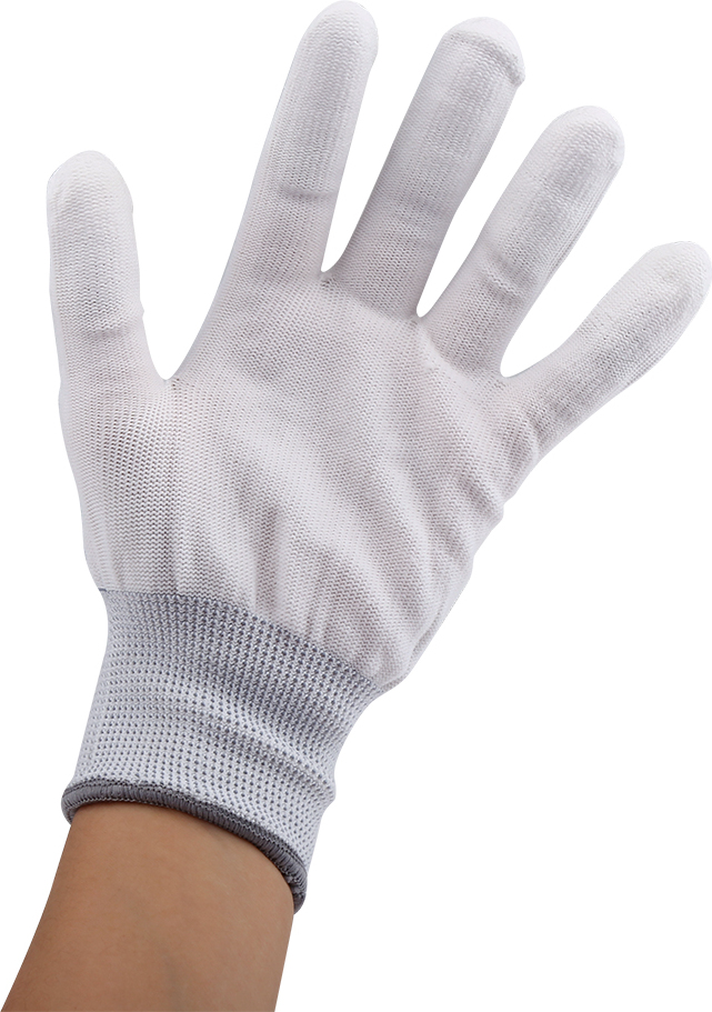 Cocosity 1 Paar Antistatik-Handschuhe mit PolyurethanBeschichtung Fingerteil (L)