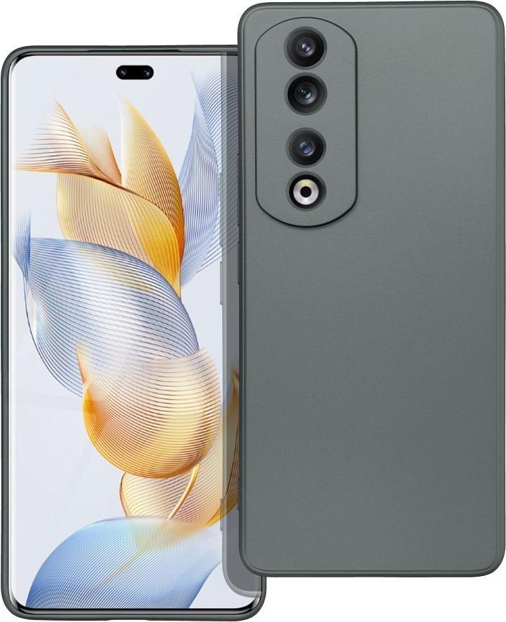 Puzdro na mobilný telefón METALLIC vhodné pre HONOR 90 Pro 5G sivé
