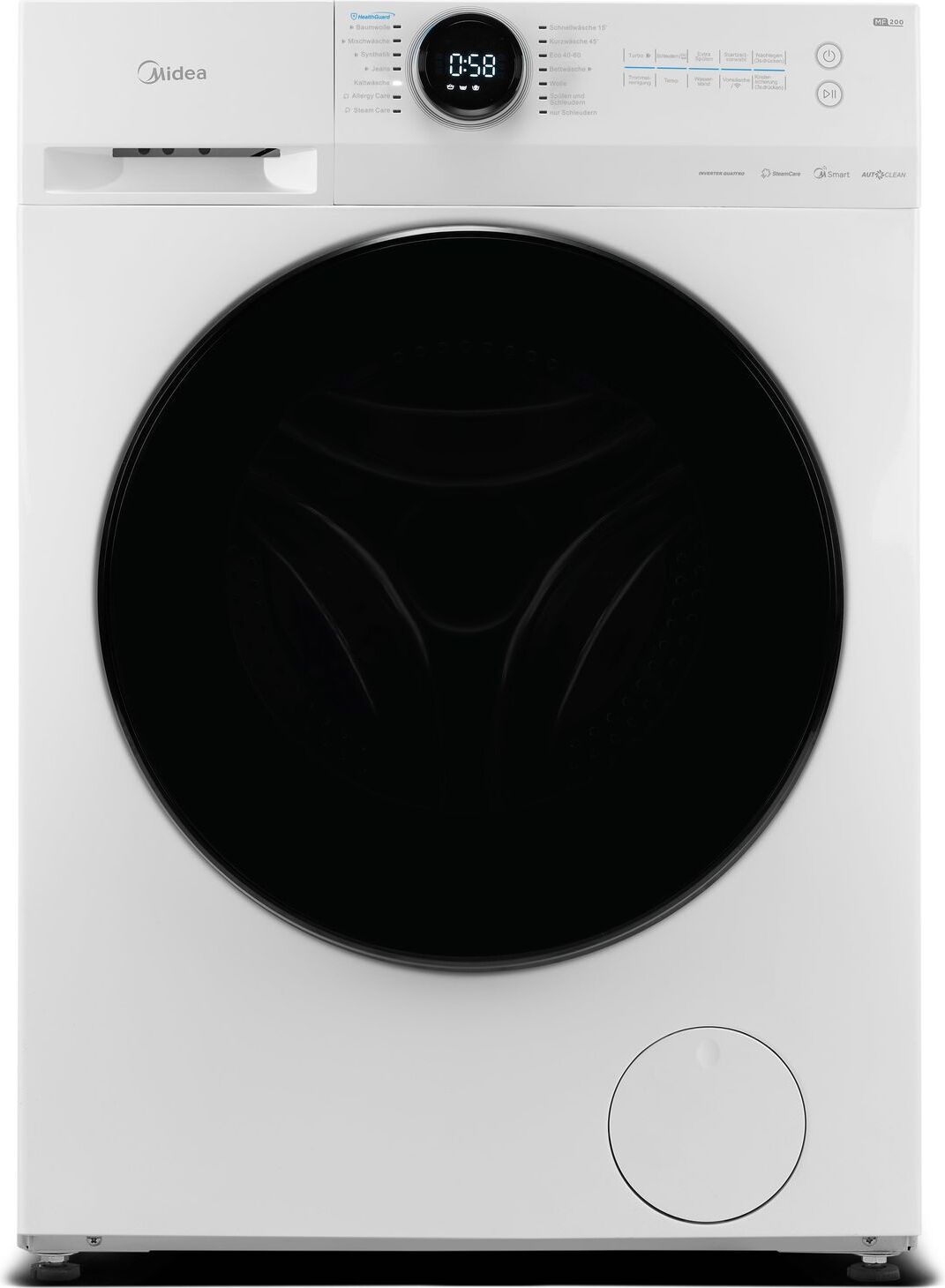 Waschmaschine 10 kg Steam Care WLAN Funktion Midea Lunar MF200W100WB-14A 10002060