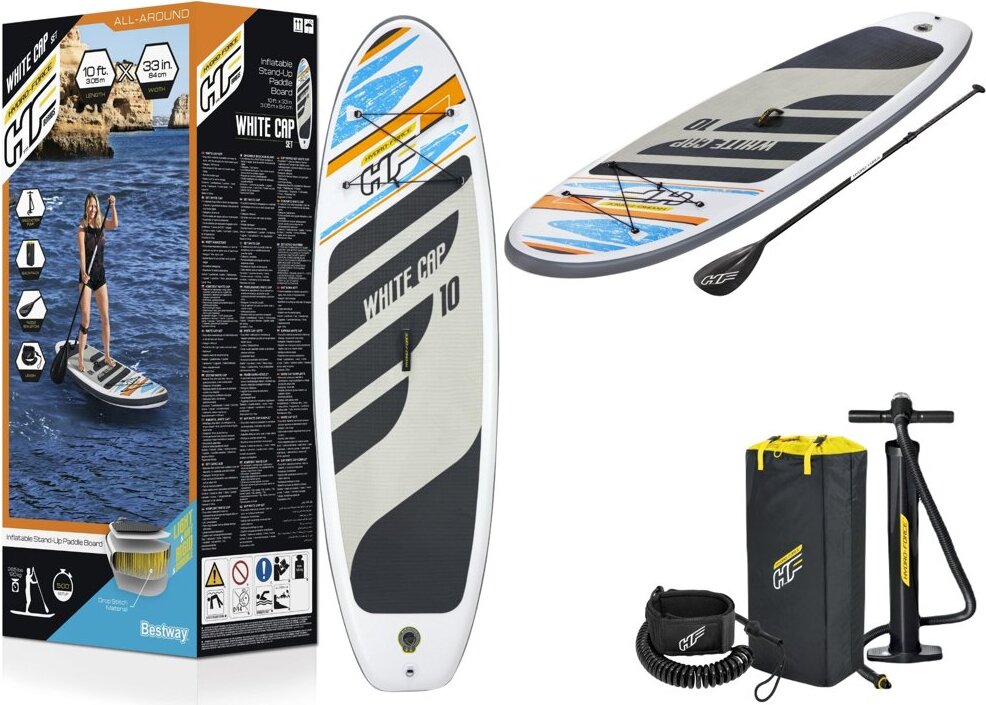 Paddleboard Bestway 65342 Hydro-Force White Cap set 3.05m x 84cm x 12cm