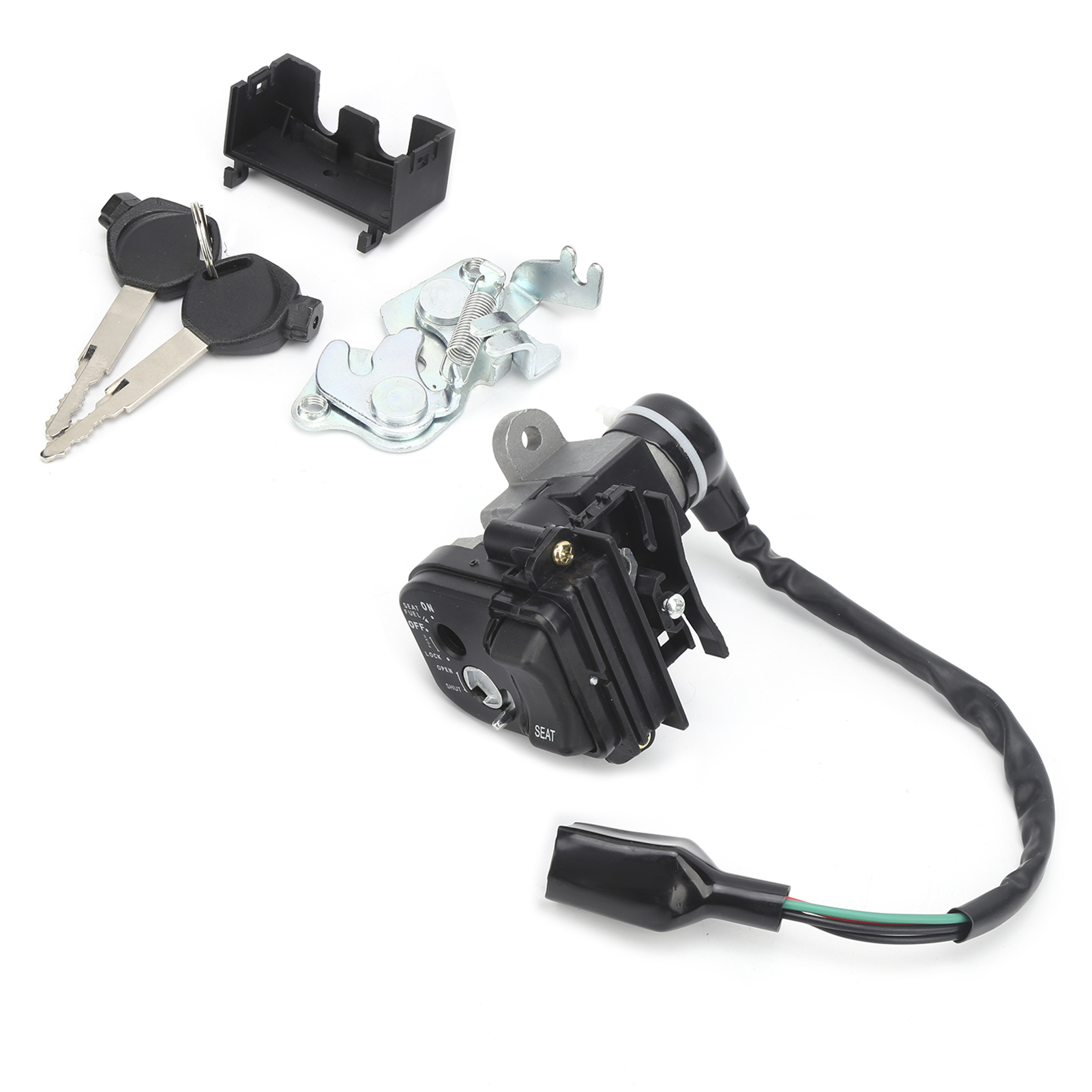 Cocosity Zündschalter Montage,Gas-Zündschalter,Gas-Zündschloss,Motorrad-Zündschalter,Zündschalter-Kit,Kraftstoff-Zündschalter