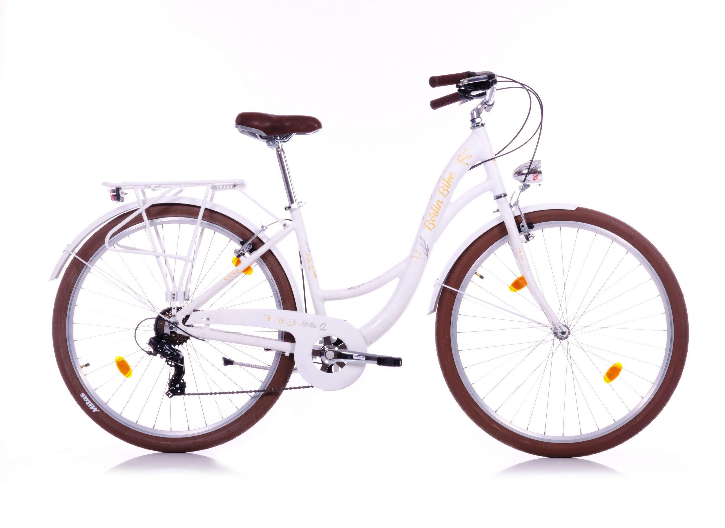 Berlin Bike Cityrad Bella 2 – 28 Zoll Damen Hollandrad mit Shimano 7-Gang - Weiß BB-BELLA2-28200-W