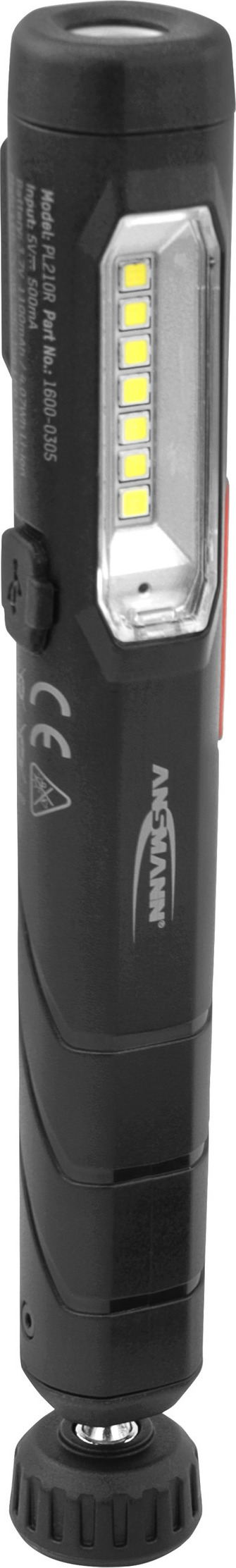ANSMANN LED Inspektionsleuchte 210 Lumen Arbeitsleuchte kabellos magnetisch