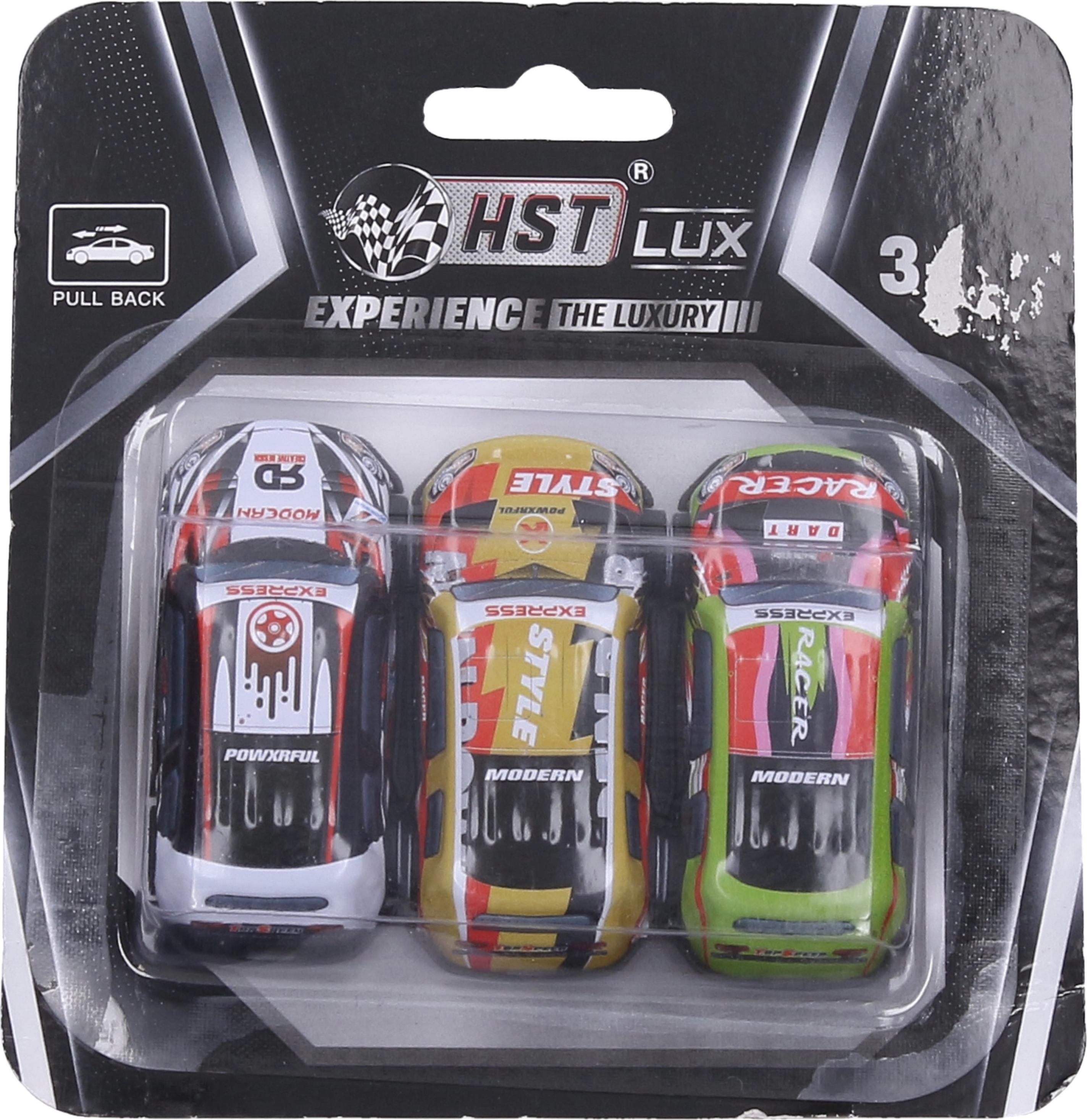 Wiky Metallauto zum Zurückschnellen 6,8 cm, 3er-Set