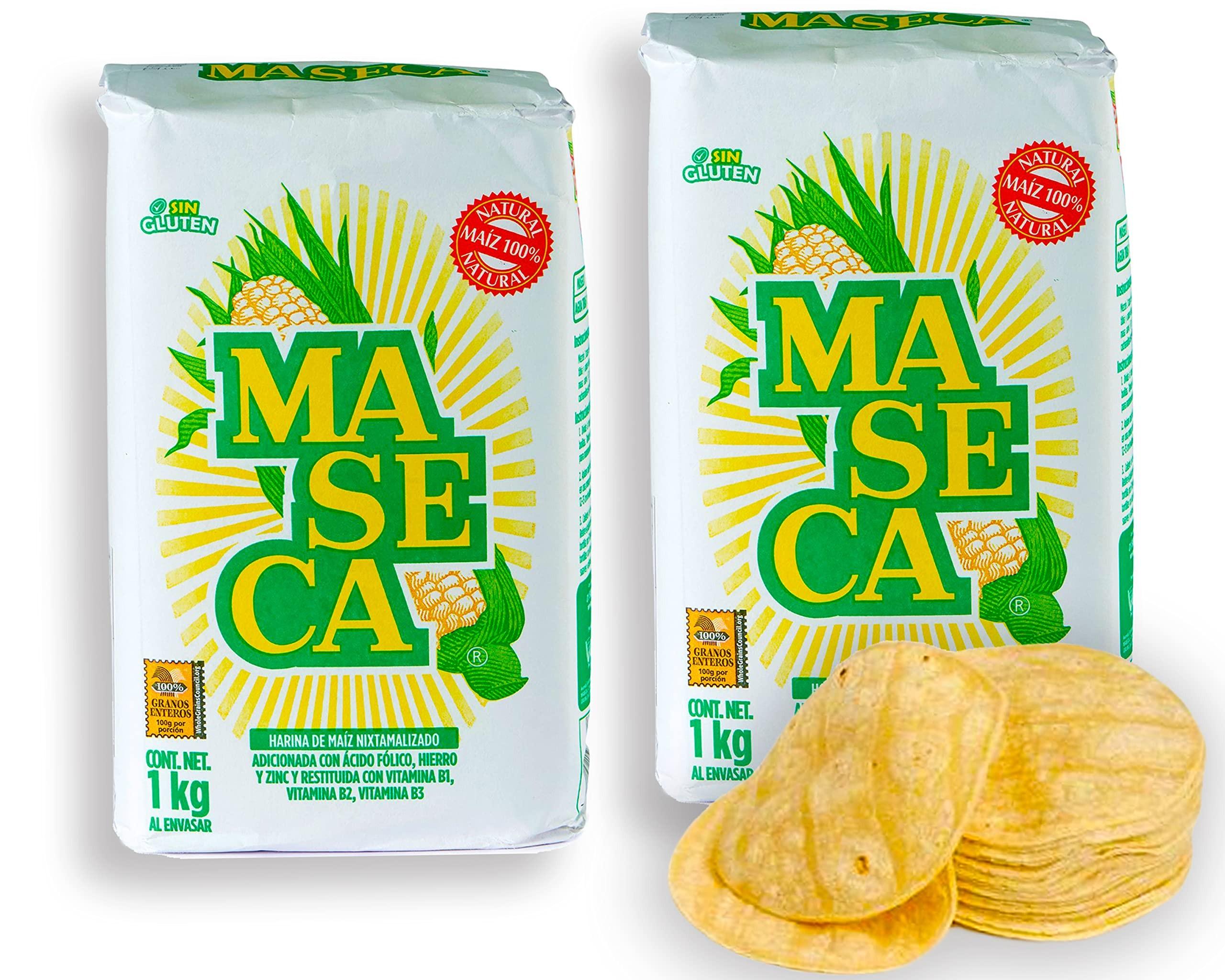 Merkloos Omgoods - Lingtoolator Tortilla-Mehl 1 kg (2 Packungen) - Glutenfreies Maismehl