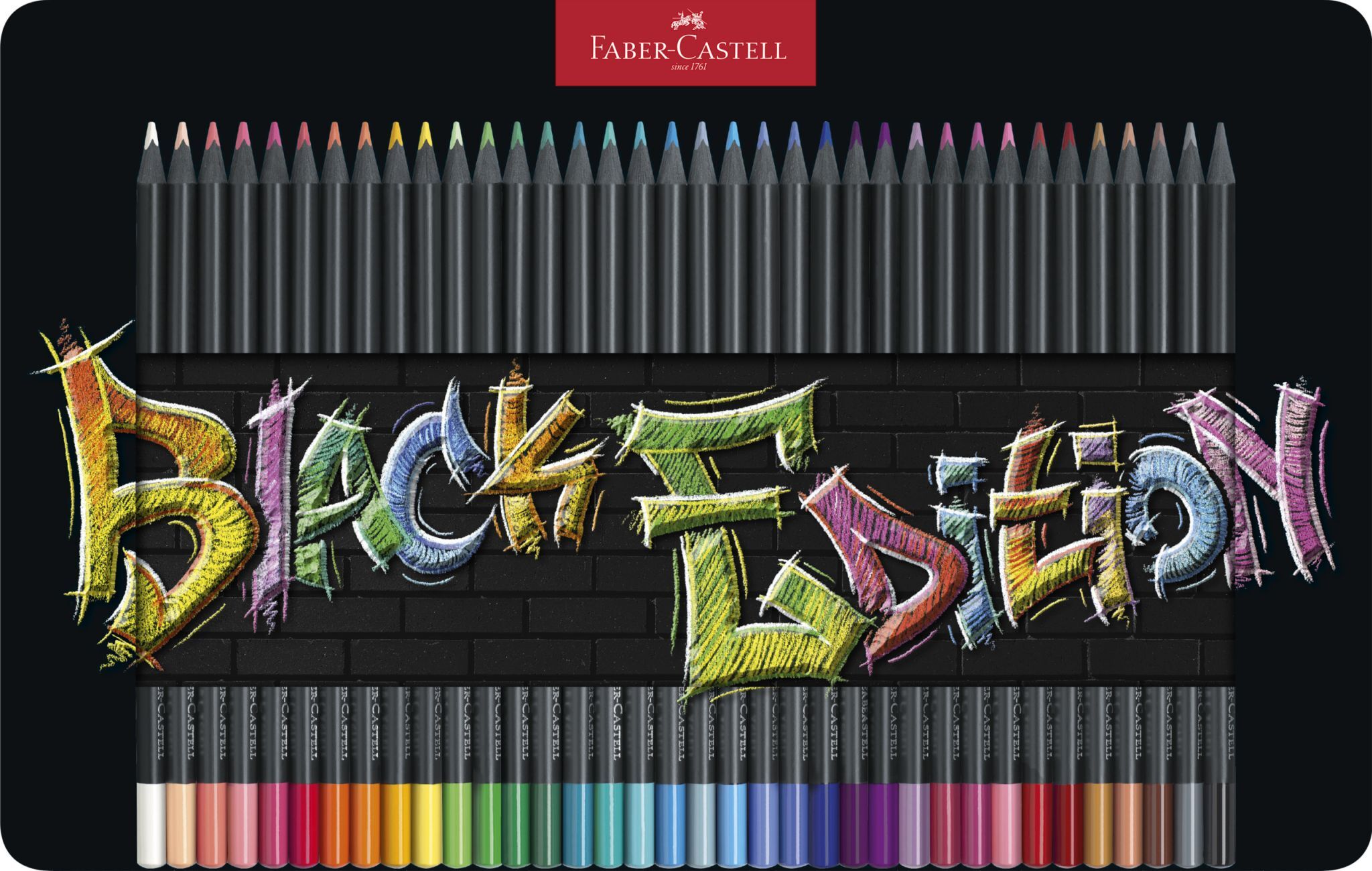 Produktbild von Faber-Castell Black Edition 116411 – 100 Bruchsichere Buntstifte Im Kartonset