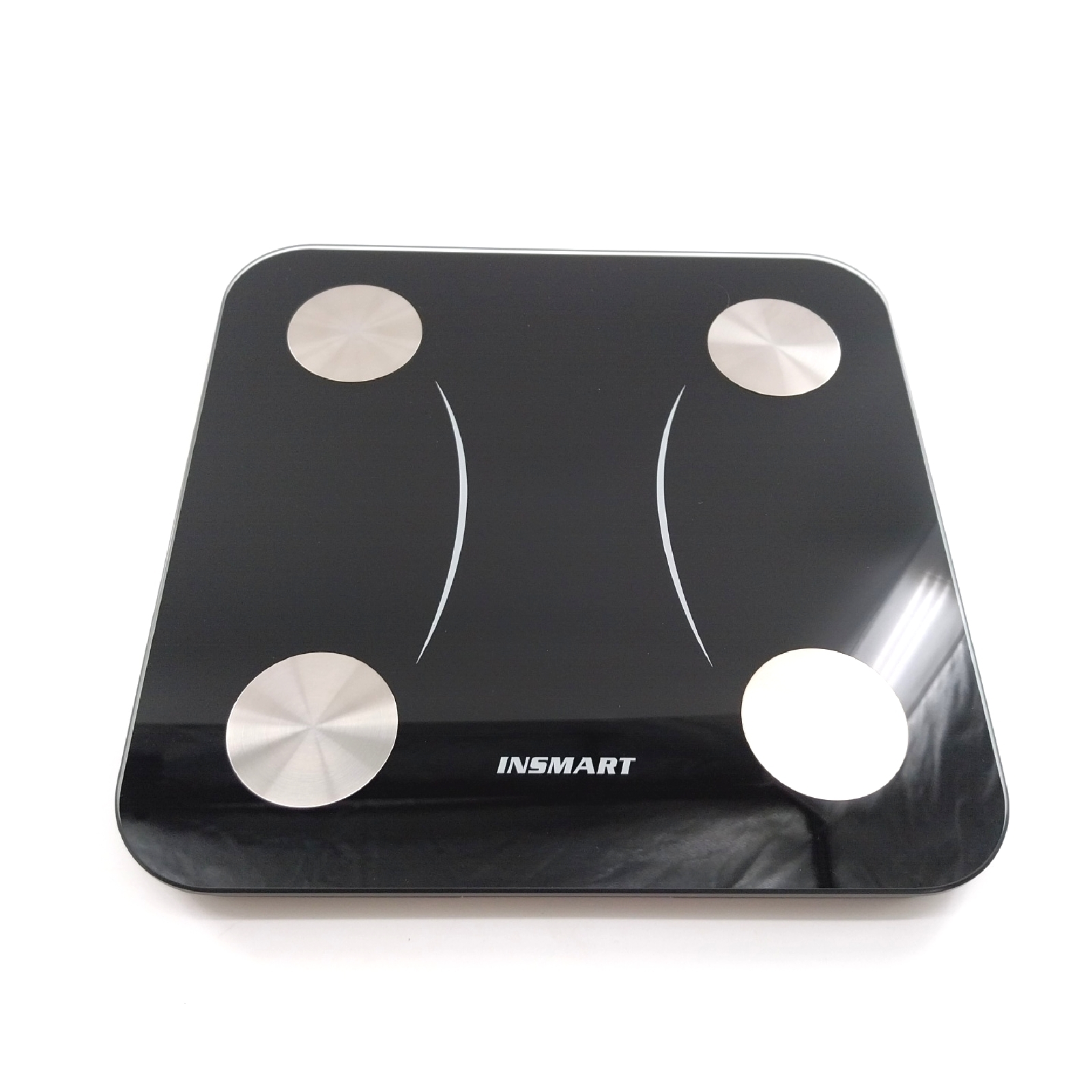 INSMART Körperfettwaage Waage Personen Personenwaage digital mit APP, Bluetooth Waage für Körperfett, BMI, Gewicht, Pulsschlag, Muskelmasse, Wasser, Protein, Skelettmuskel, Knochengewicht, BMR, usw.