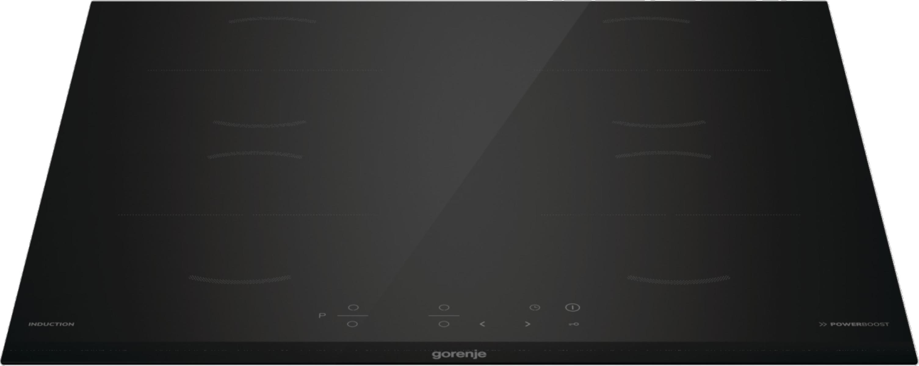 Gorenje Induktions Kochfeld GI6401BCE RAL9017, Schwarz, Integriert, 59.5 cm, Zonen-Induktionskochfeld, Glaskeramik, 4 Zone(n)