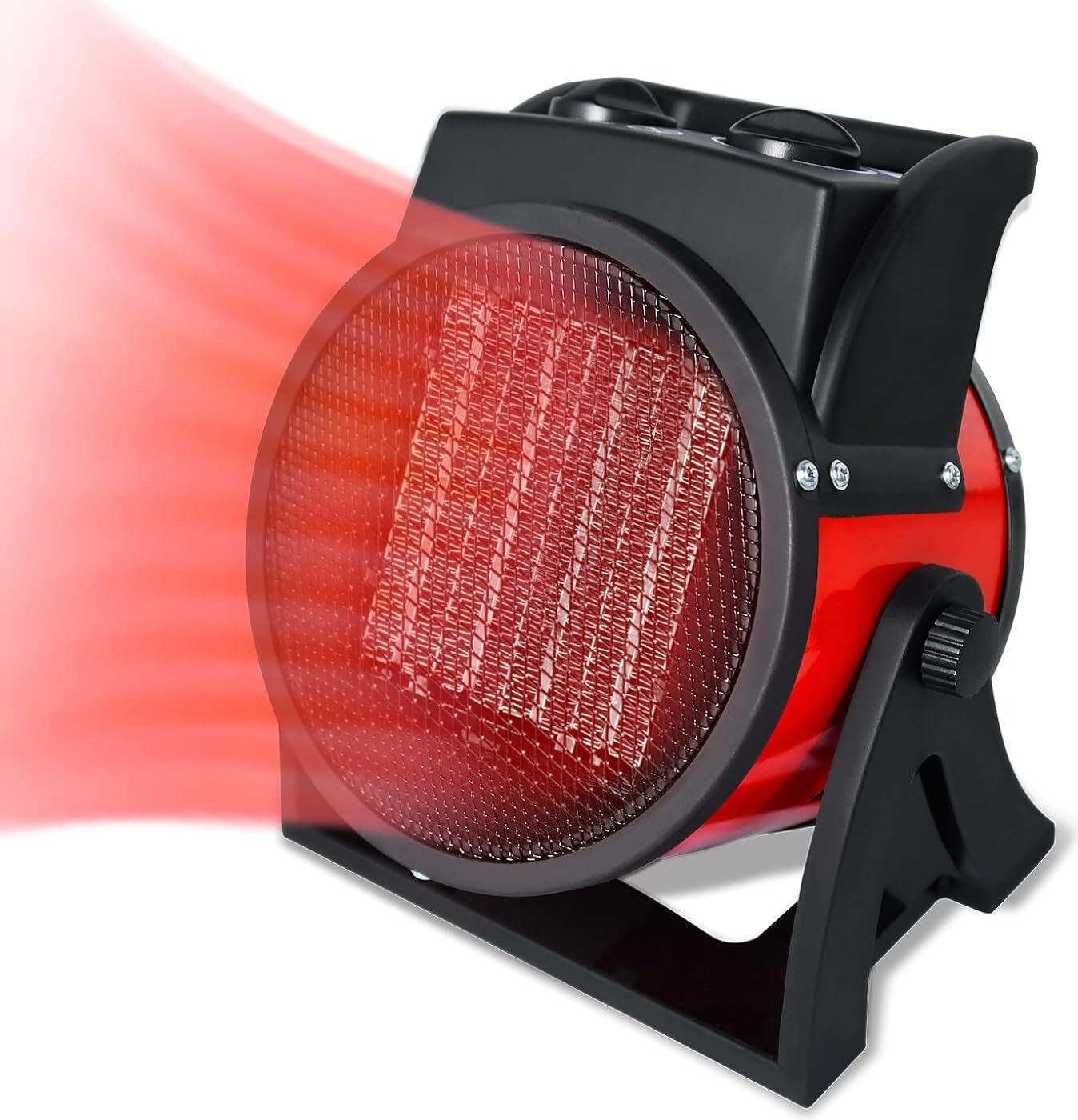 YUENFONG 2000 W elektrický ohrievač ohrievač s ventilátorom stavebný ohrievač, keramický sálavý ohrievač s termostatom s 3 úrovňami ohrevu elektrický ohrievač na stavenisko dom dielňa byt garáž ohrievač