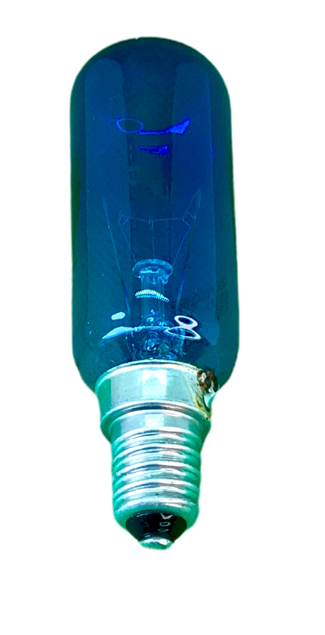 Lampe E14 25W SIEMENS 00612235 26mmØ 83mm 230-240V blau für Kühlschrank 