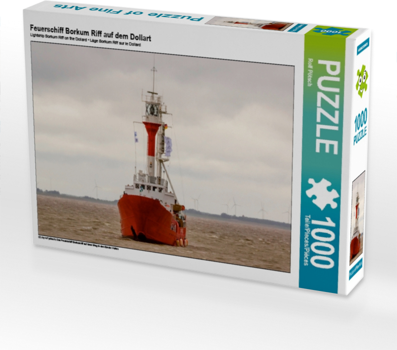 Calvendo Feuerschiff Borkum Riff auf dem Dollart 1000 Teile Puzzle quer 640x480mm, Pötsch Rolf; 7308441