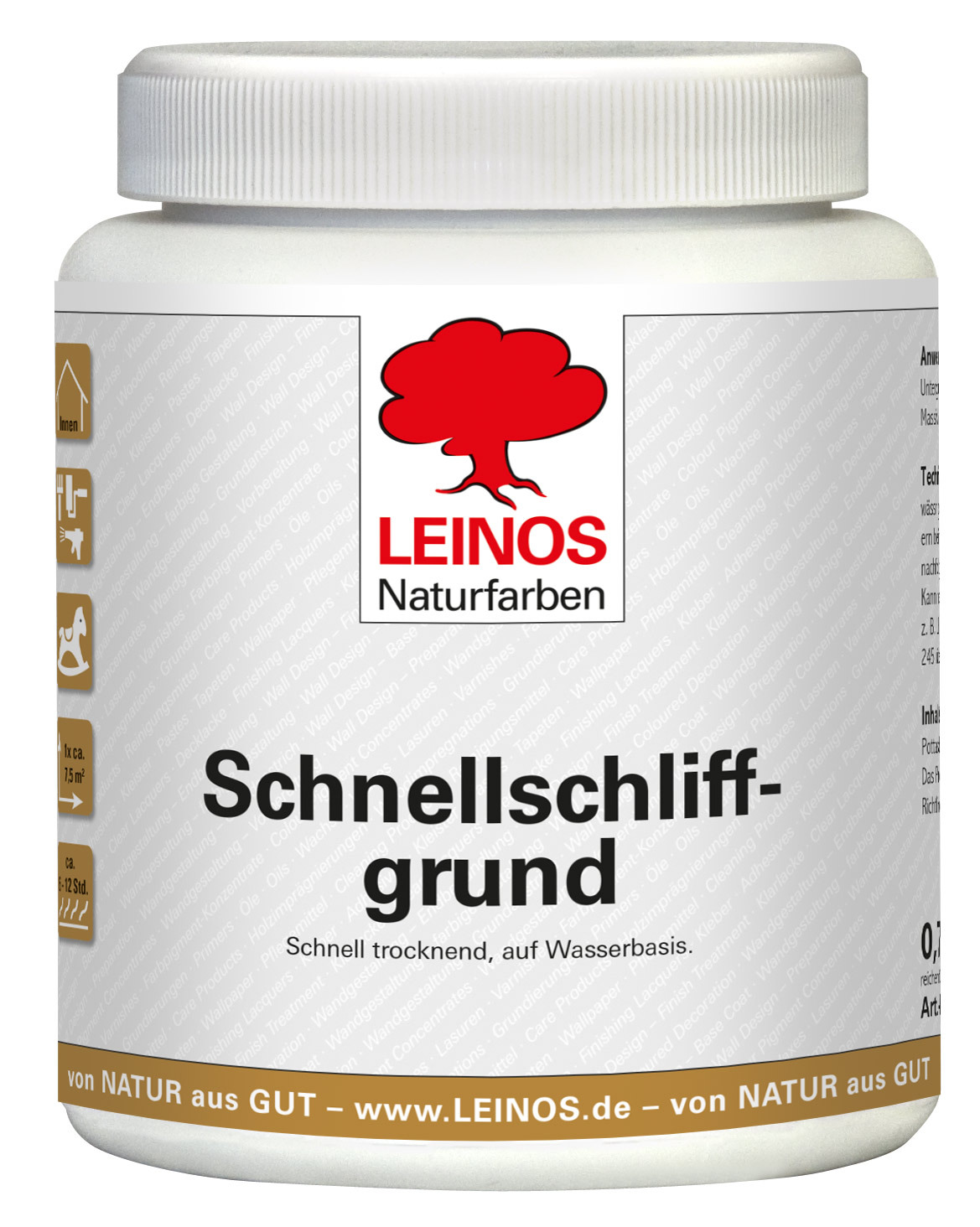 LEINOS 625 Schnellschliffgrund für Innen 0,75l Leinos-625.04.002