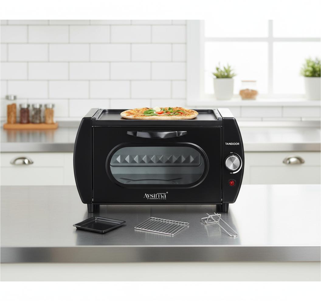 Eurostock Tandoor Ofen Oven Pizza Chapati Roti Lahmacun Manakish Naan Brot Maker Elektro Tandoori Küche 2100 Watt