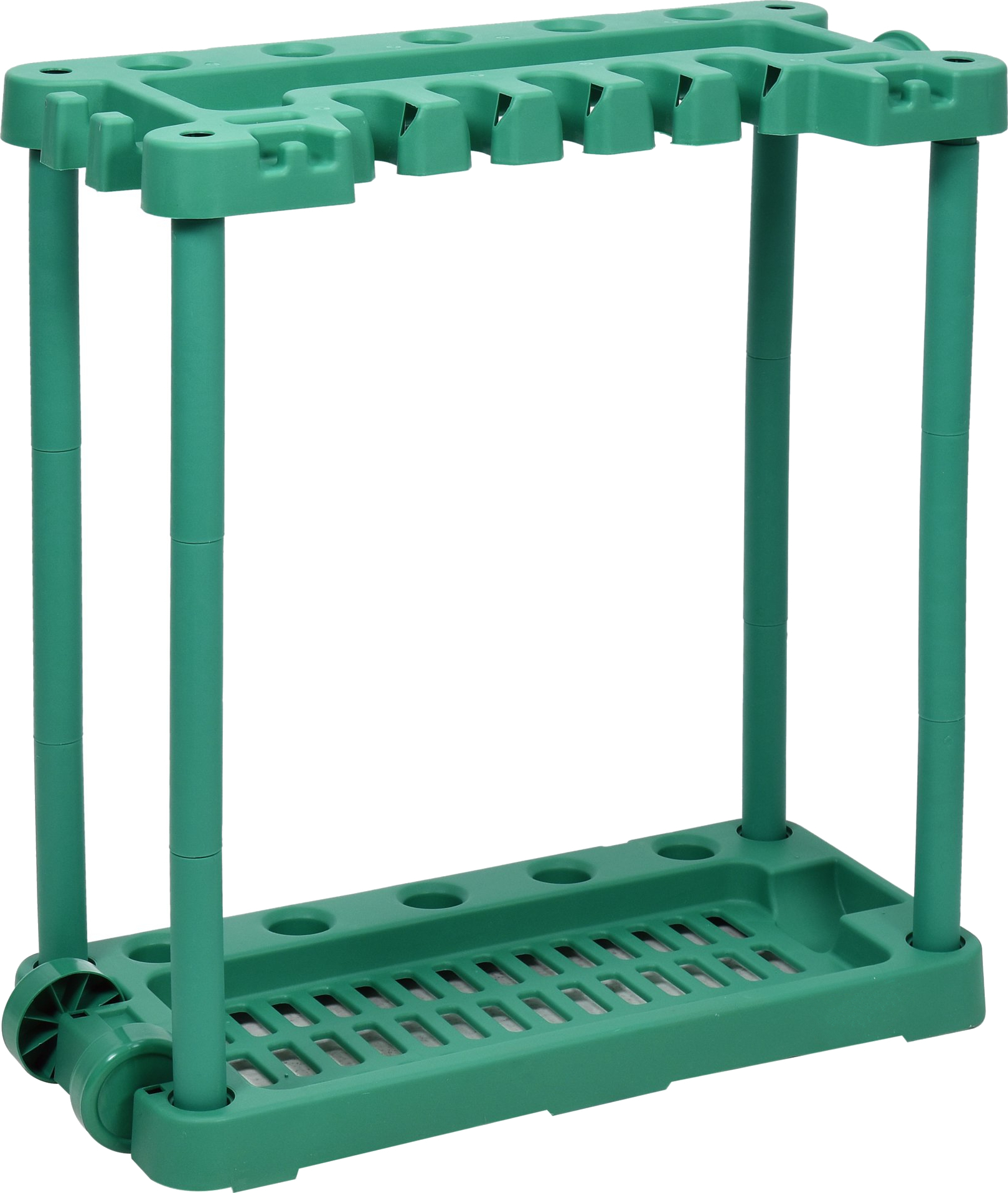Flo Tuingereedschapsrek - 84 x 74 x 35 cm - Kunststof - Groen -- Max. 45 kg 89990