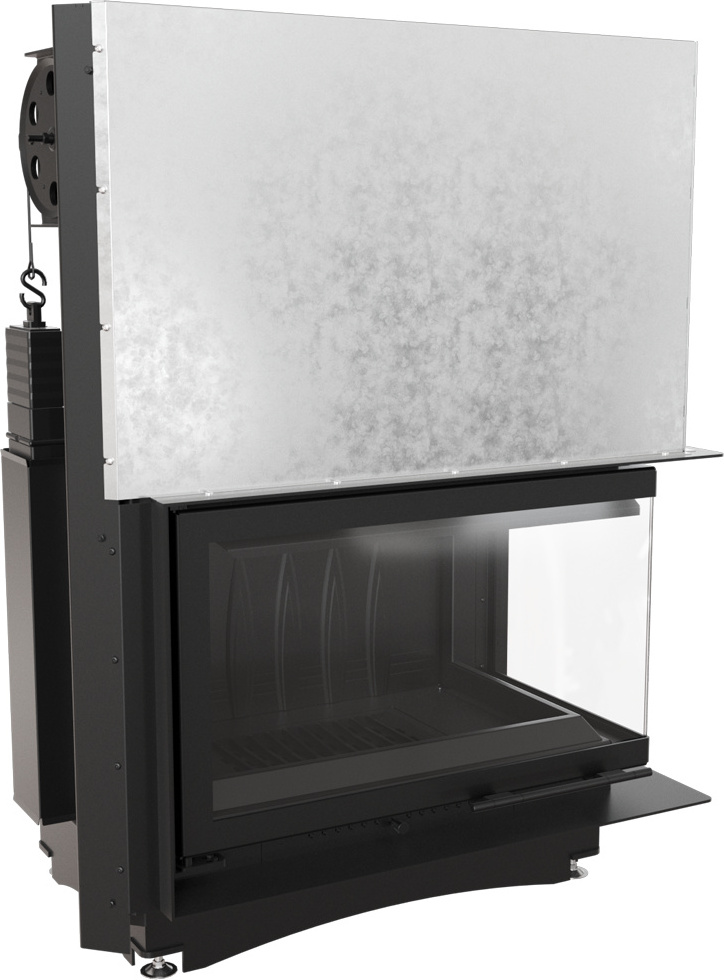 Liatinový krb Oliwia pravostranne 16 kW Ø 200 zdvih