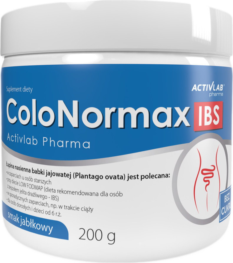 Activlab ColoNormax IBS 200g Reinigt den Körper von Giftstoffen und schädlichen Abfallprodukten - sorgt für einen gesunden Darm - Apfel FR/322