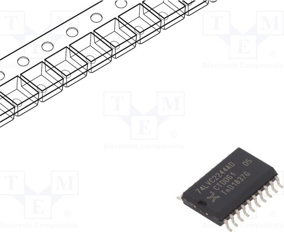 TNE 3x SMD 742244AD.118 , Sender, Treiber ,Leitungstreiber Kanäle: 8 _1GH_74LVC2244AD.118
