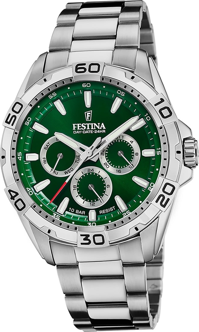 Pánske hodinky Festina z ušľachtilej ocele strieborné Multifunkčné náramkové hodinky Festina D2UF20623/3