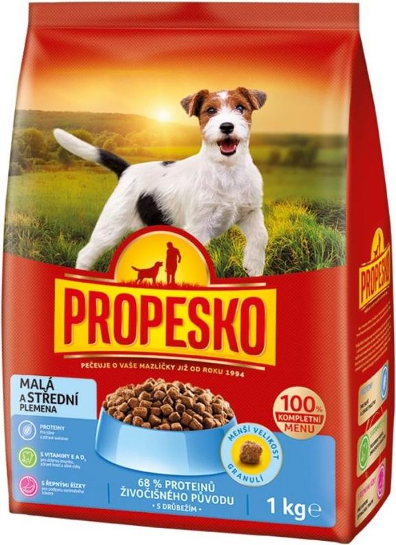 Propesko PES, 1 kg, für kleine und mittelgroße Hunderassen