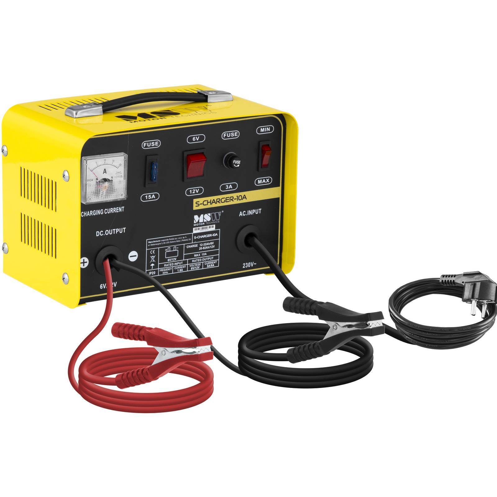 Nabíjačka autobatérií MSW - 6/12 V - 5/8 A