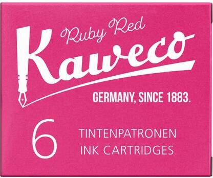 Kaweco - Tintenmuster Kaweco Red | Box ein 6 Stück K2830.07