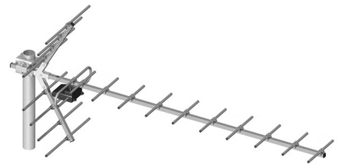 OEM Richtantenne TV, Yagi, 19 Elemente - 402779