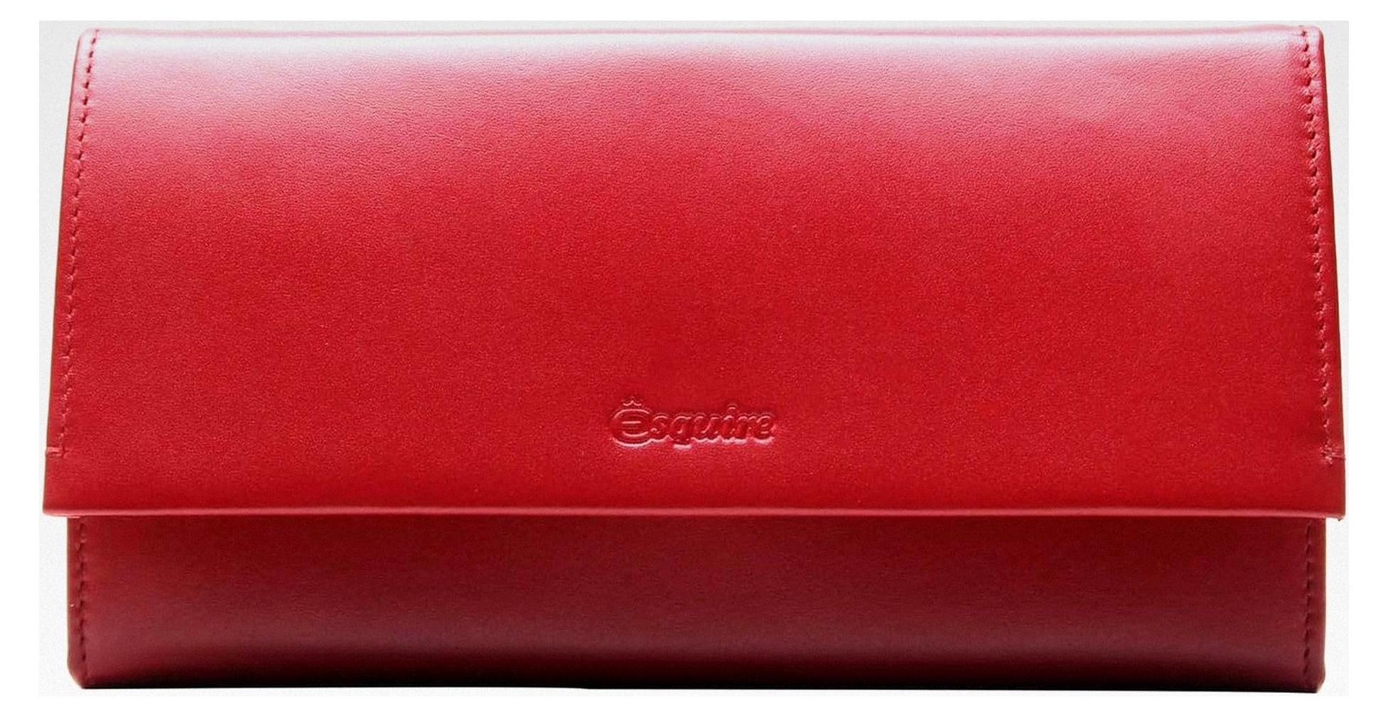 Markenlos Damen Geldbörse aus Seide Rot