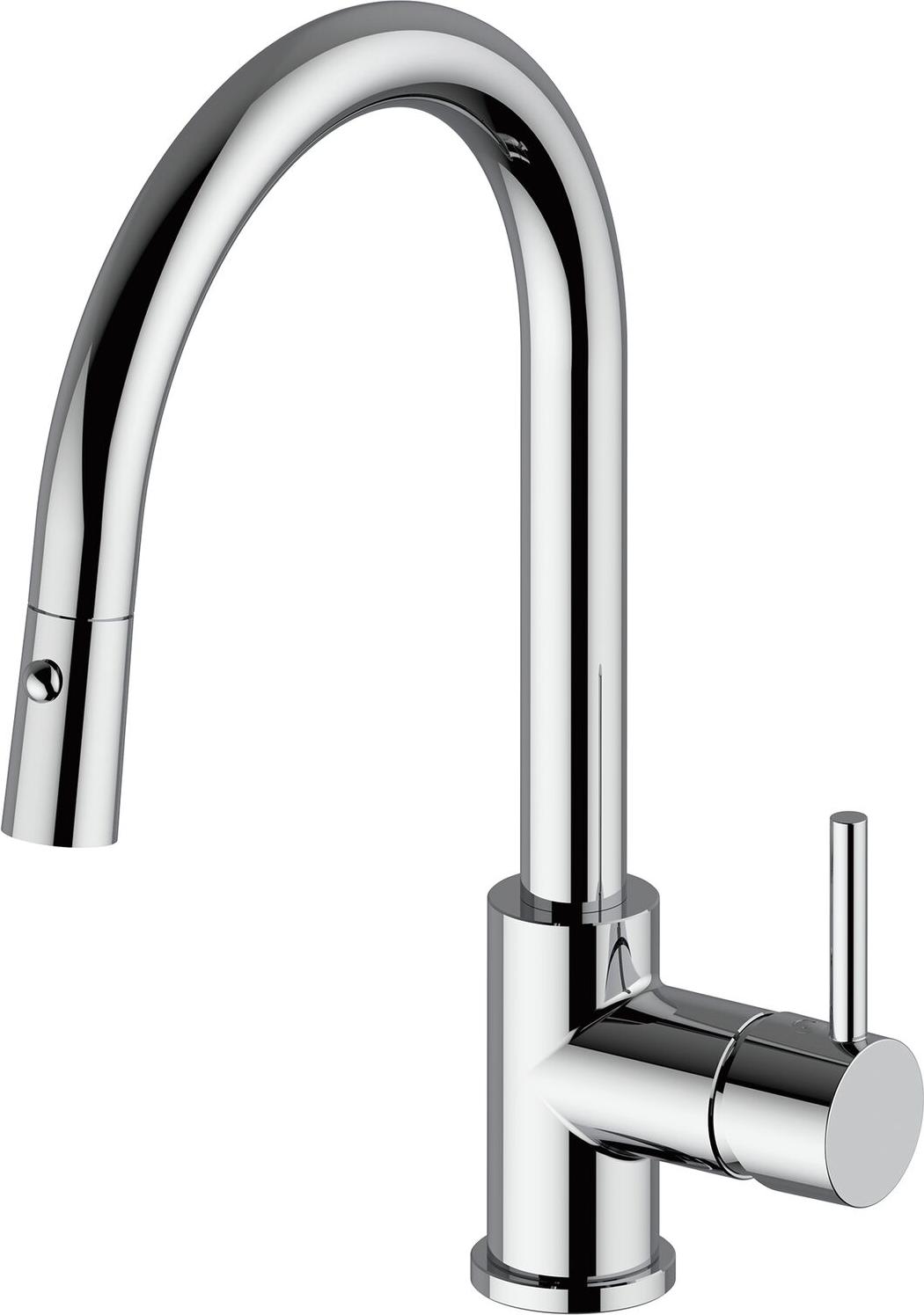 Küchenarmatur MIX/35D - druckfeste Armatur ausziehbar mit langlebigem Keramikscheiben, verchromt