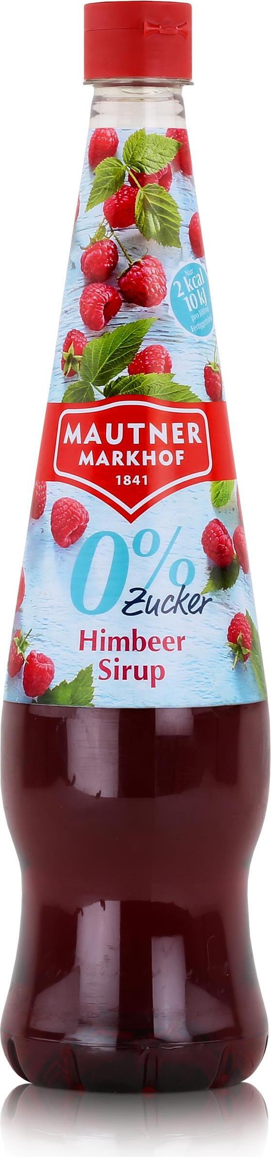 MAUTNER MARKHOF Mautner Getränkesirup Himbeere 0% Zucker 0,7L - Softdrink (1er Pack)