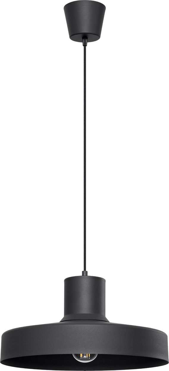 Pendelleuchte BILO schwarz 1xE27 15W Stahl 120x35x35cm Sollux Lighting