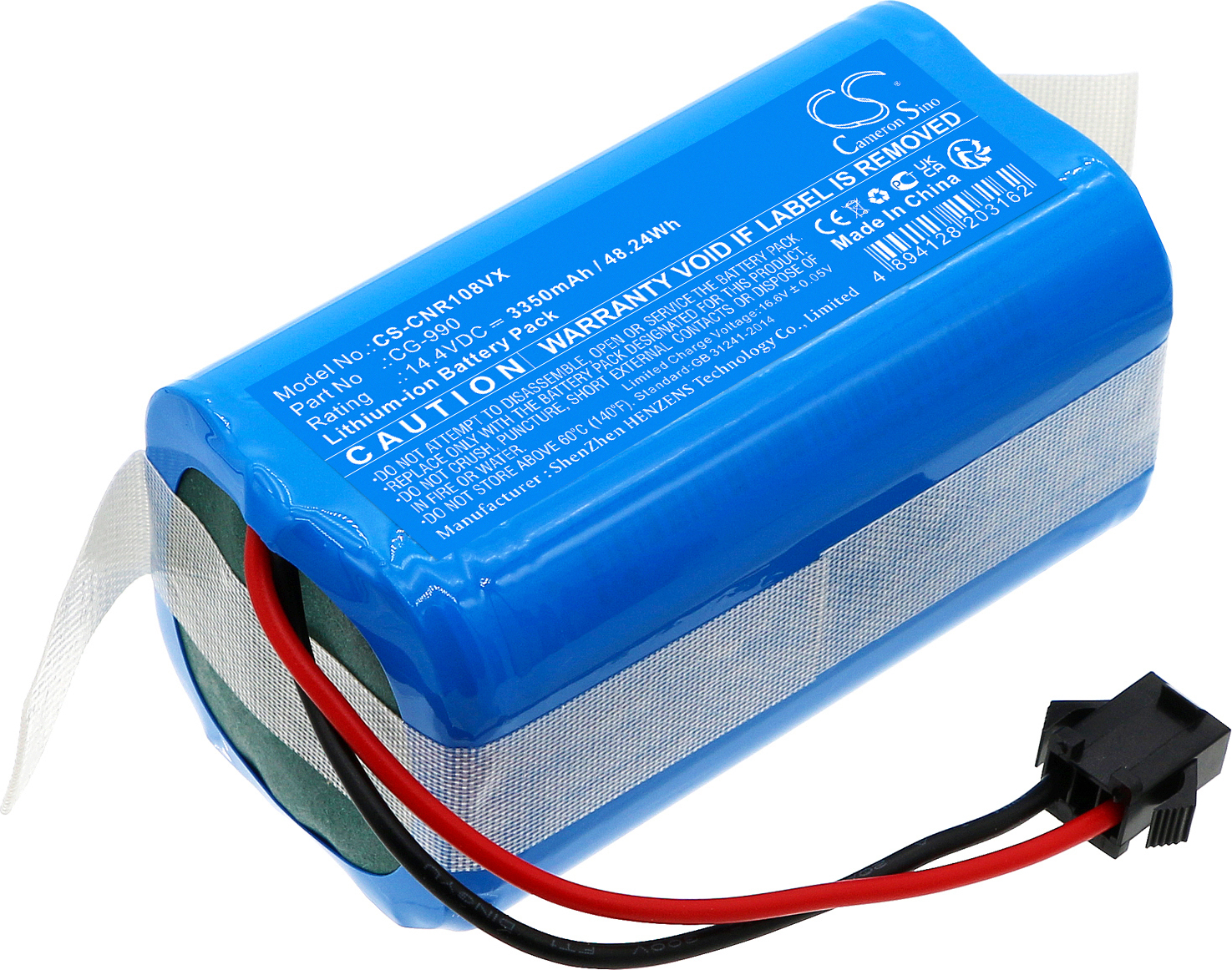 TECHTEK Akku Kompatibel mit [Infiniton] Cleaner 1020, Cleaner 1080, Cleaner 720 Ersetzt CG-990