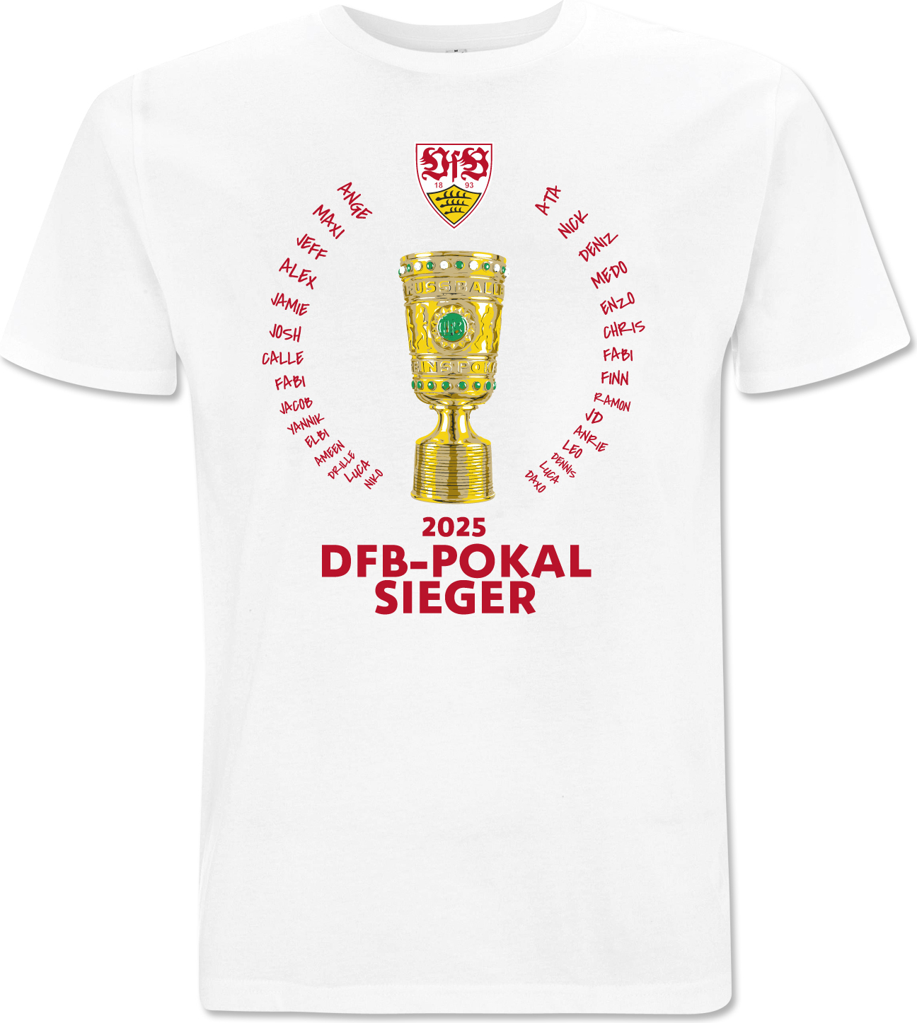 VFB Stuttgart 1893 e.V. VfB Stuttgart T-Shirt Pokalsieger 2025 Gr. 3XL