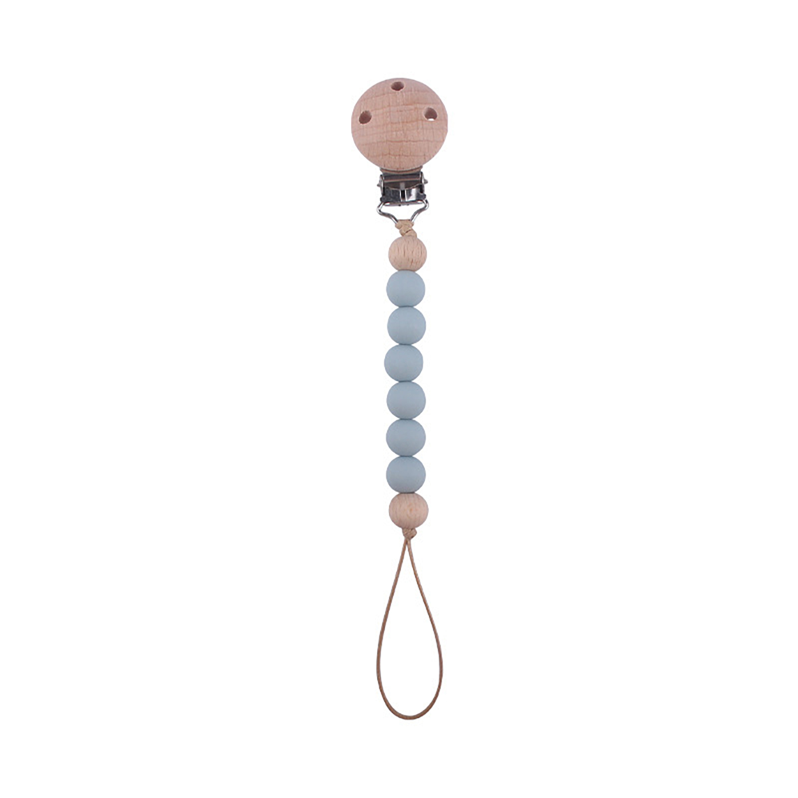 Bremen Baby-Schnullerclip, Silikonperlen, Lebensmittelqualität, BPA-frei, sichere Buche, Anti-Verlust-Beißspielzeug, Säuglings-Schnuller, Schnullerhalterkette, Babybedarf 3611682