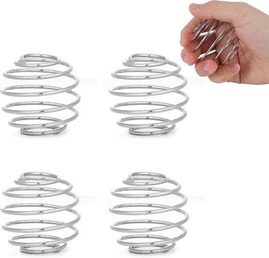 OEM 4x Stalen Mixerballen (54mm) für Eiweiß-Shakes, Milchshakes und Dressings 2026