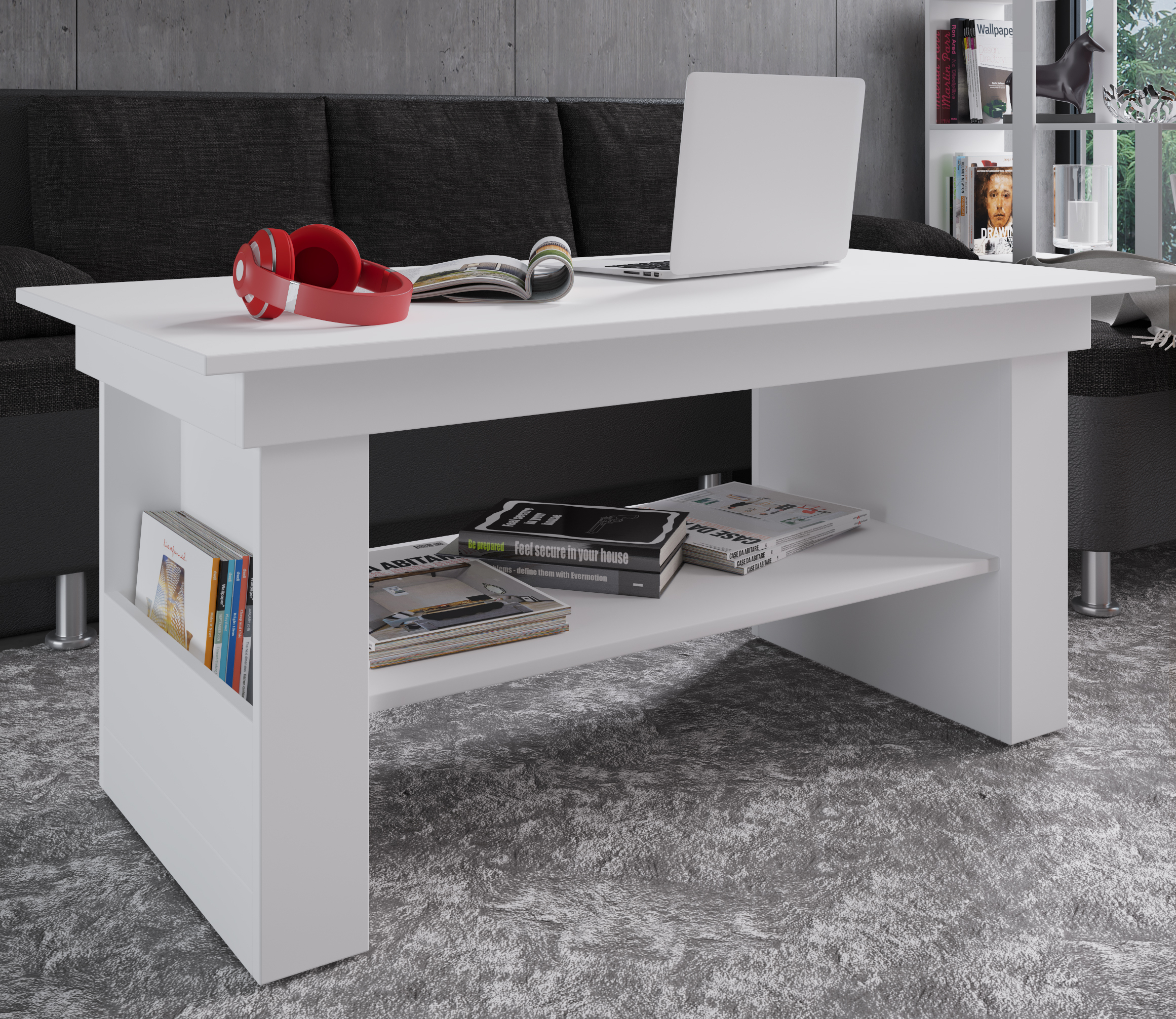 VCM Holz Couchtisch schlicht | Maße ca. H. 52 x B. 115 x T. 58 cm | Wohnzimmertisch - Kobila 917068