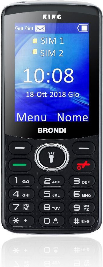 Brondi King 6,1 cm (2,4") Black Basic mobilný telefón