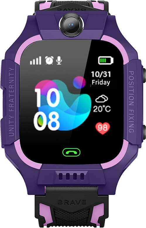 Nikcorp Smartwatch Detské hodinky s funkciou GPS Fialová