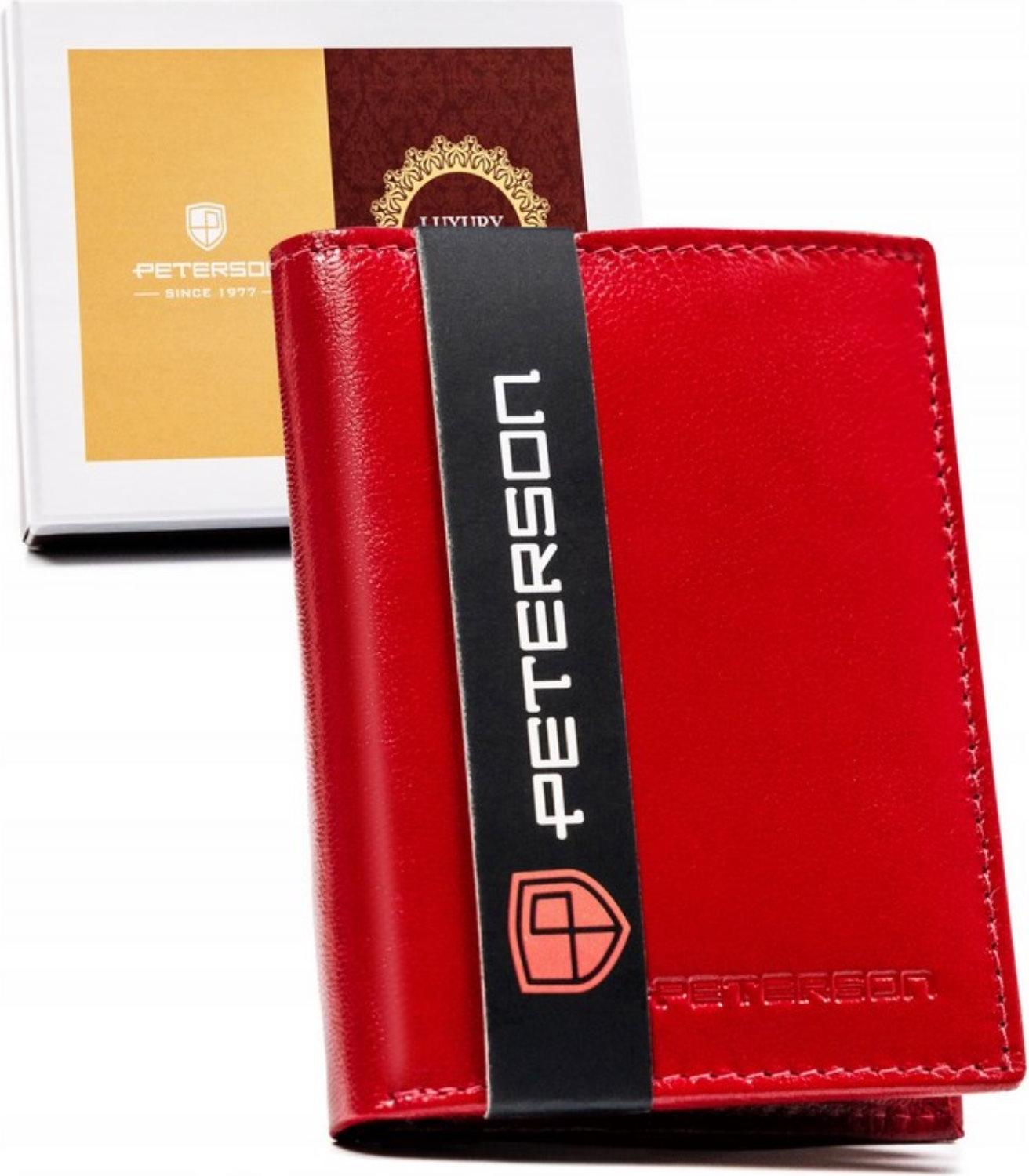 Peterson Portemonnaie aus Leder für Frauen Fullbuckle rot One size PTNRD290GCL