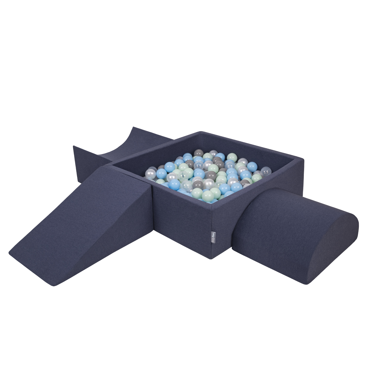 Aire de jeux en mousse pour enfants avec balles – velvet - Gris - Bébé