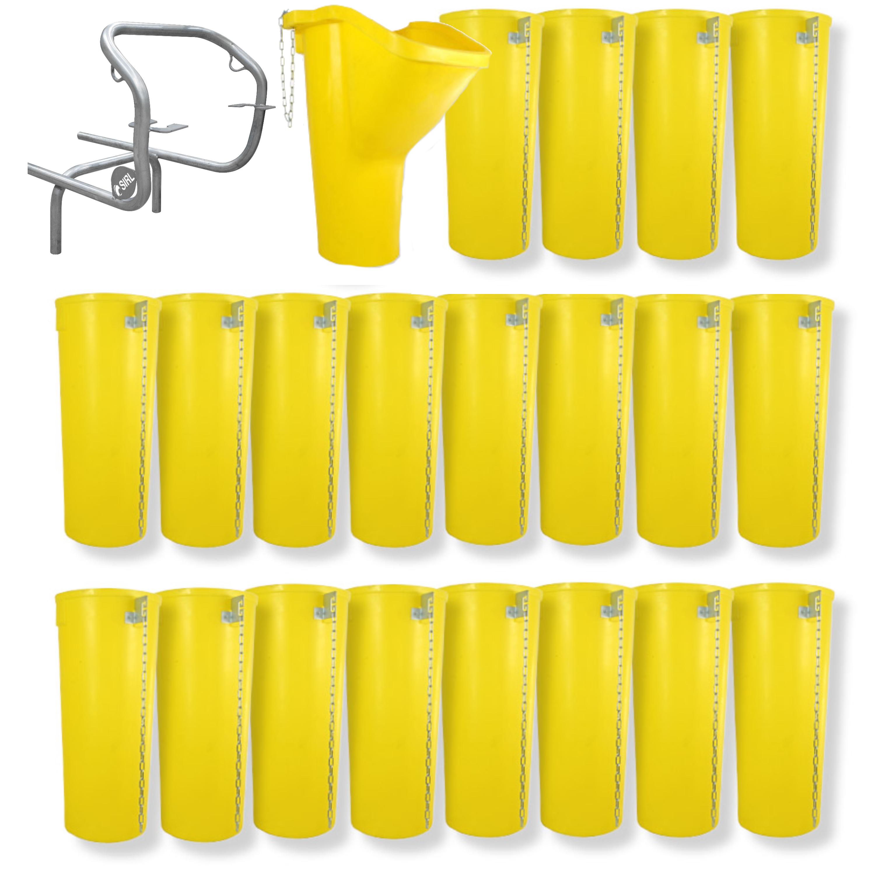 Profi Bauschuttrutsche Schuttrutsche Schuttrutschen Schuttrohr SET (22-tlg 20 m)