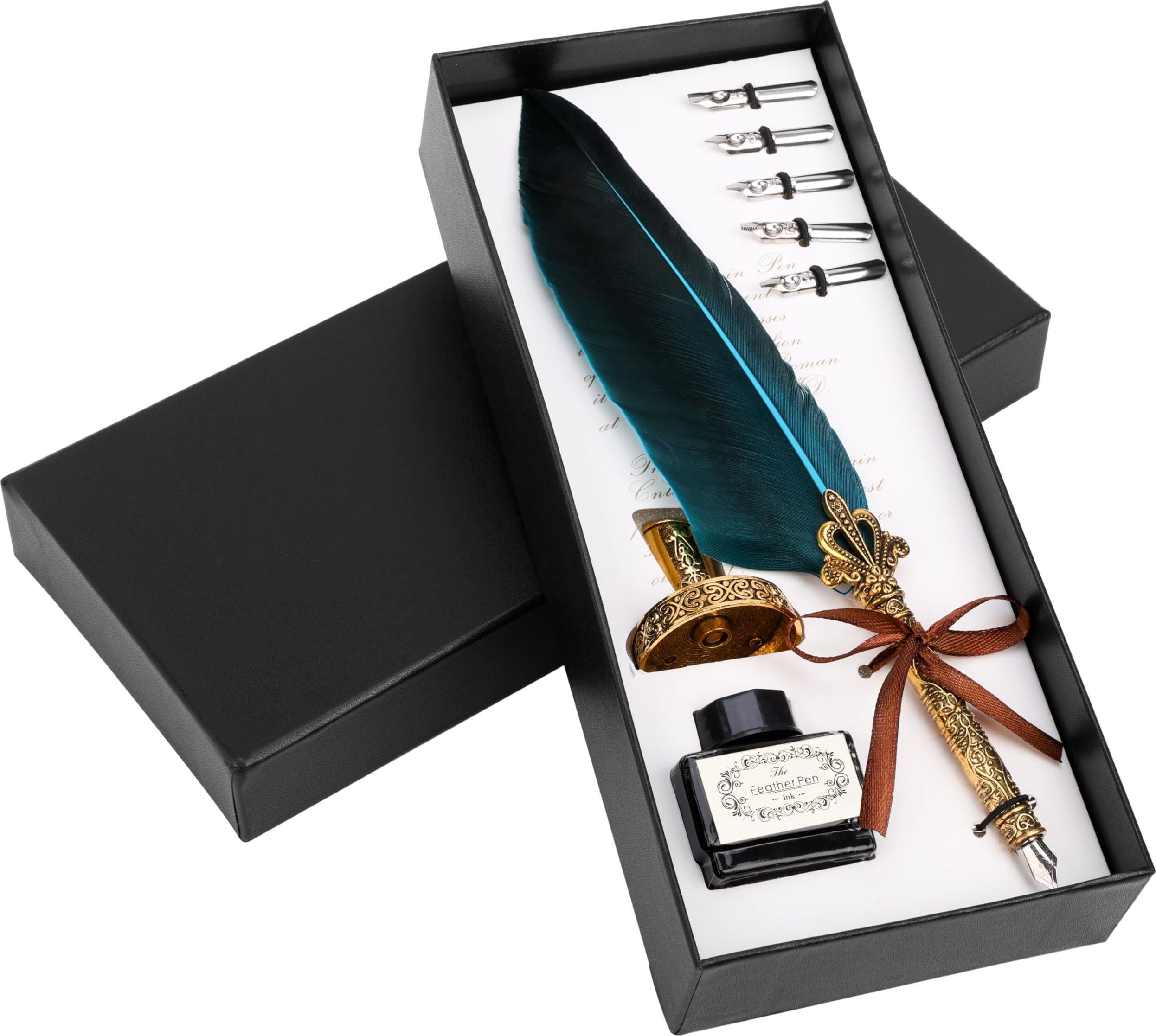 BELLE VOUS Kalligraphie Set 8-teilig - Feder & Tinte Für Anfänger | Lila Design Mit Geschenkbox