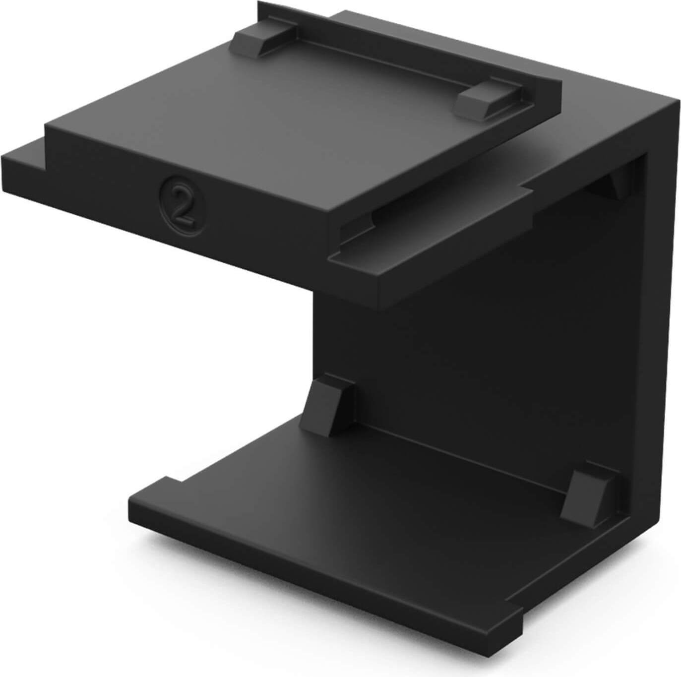 hb-digital Keystone Staubschutz für Patch Panel Keystone Abdeckung für Ihr Keystone System schwarz