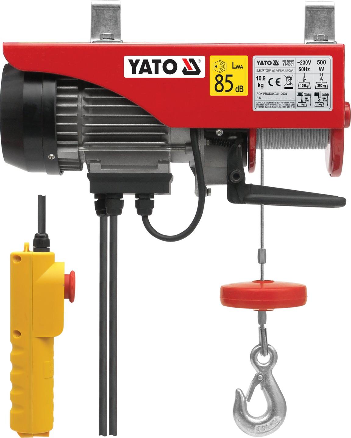 YATO Elektro-Seilzug 500 W 125/250 kg 6958