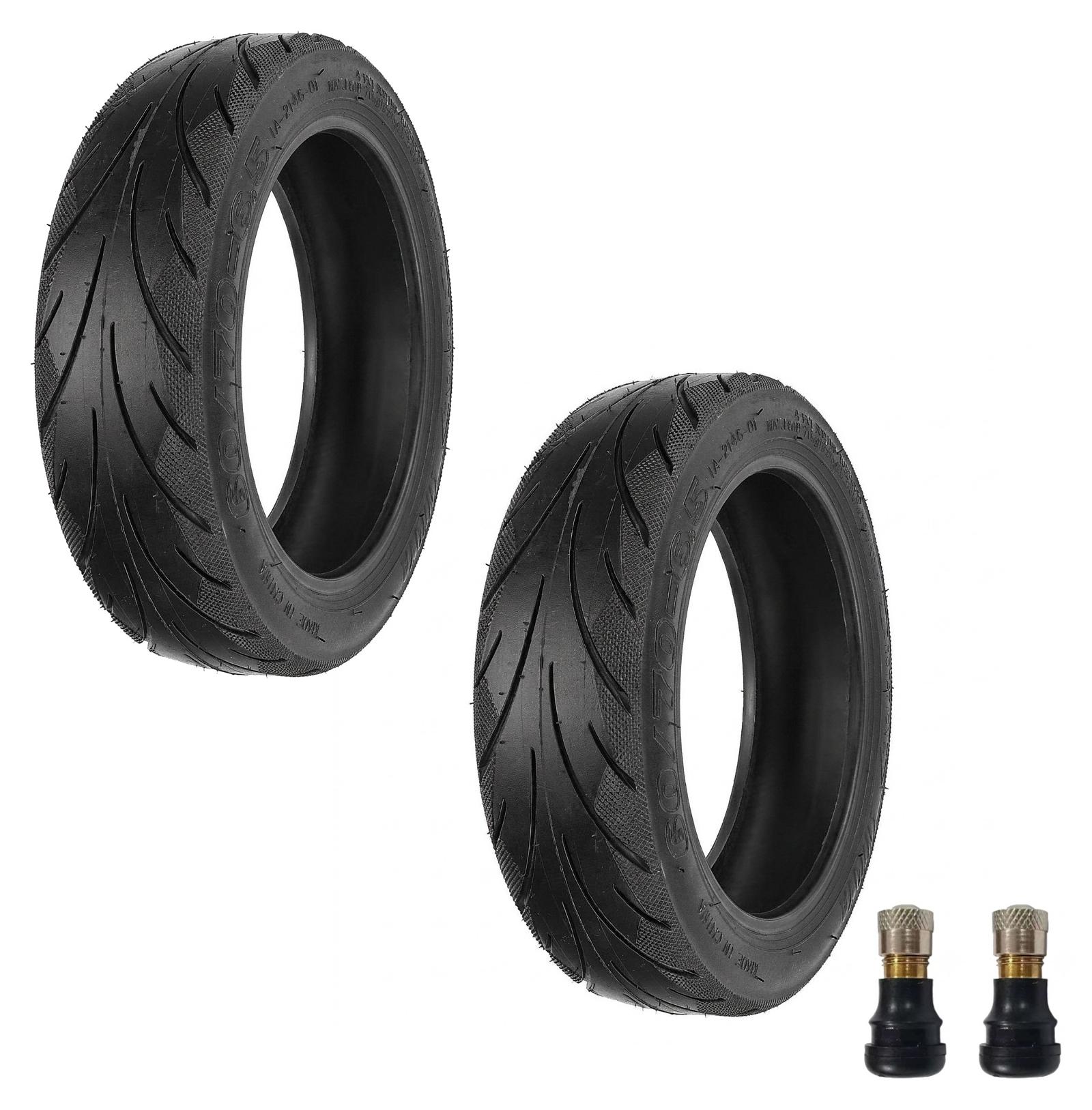 Resul 2 Stk. E-Scooter Reifen Tubeless 60/70-6.5 mit Tubeless-Ventil f. z.B. Ninebot Max G30